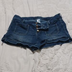 Maurices Dark Blue Jean Shorts for Women